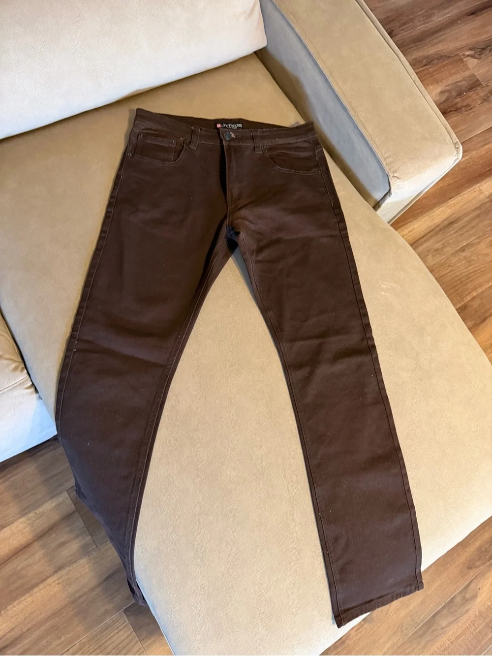 Men's Victorious Brown Slim Fit Jeans 32x32